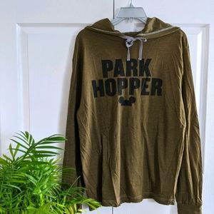 Disney Parks "Park Hopper" Long Sleeve Hooded Tee
